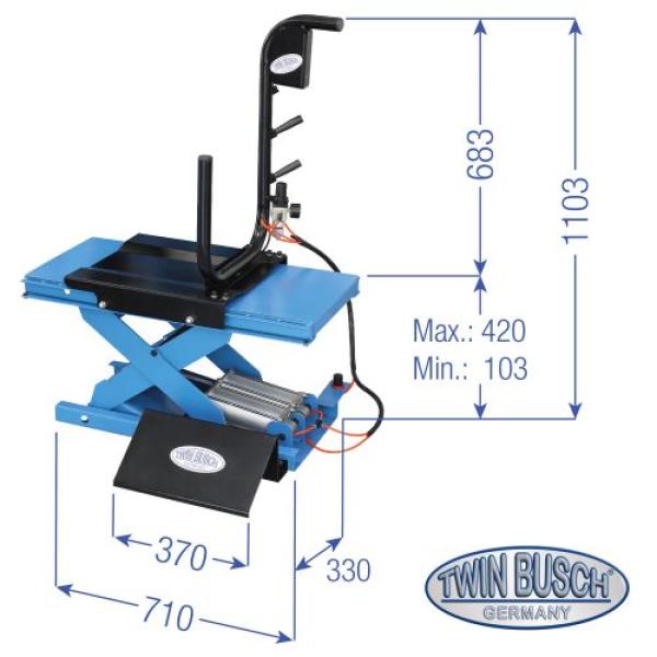 Twin Busch TWX300 Rad-Lift - Reifenheber für Wuchtmaschinen